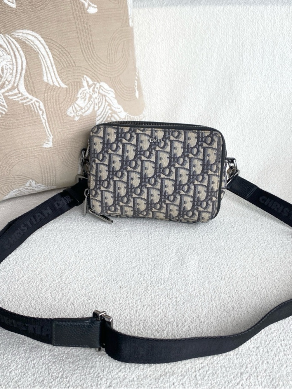 Dior | Safari Monogram Embroidered Camera Bag | Excellent Condition